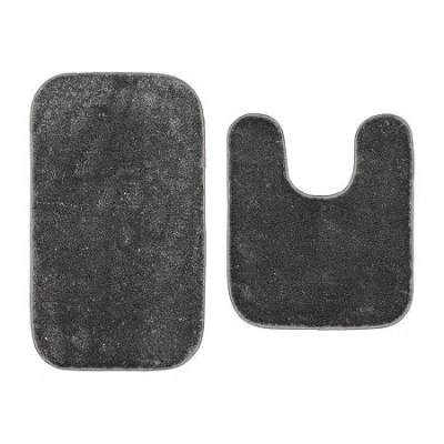 Garland Rug Gramercy Bath Rug Set In Gray