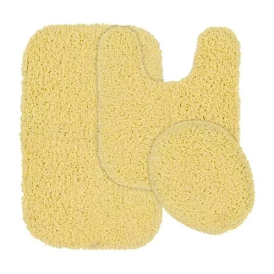 Garland Rug Jazz 3-pc. Bath Rug Set In Yellow