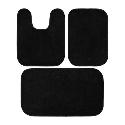 Garland Rug Sedona Bath Rug Set In Black
