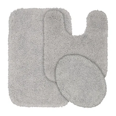 Garland Rug Serendipity 3-pc. Bath Rug Set In Gray