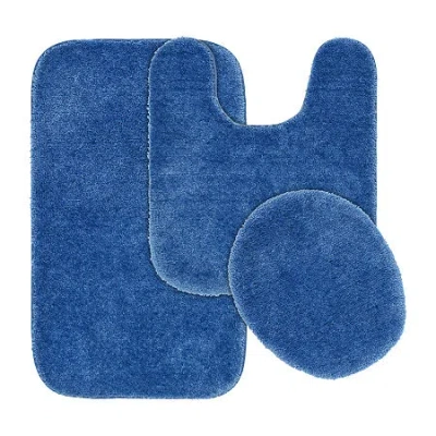 Garland Rug Traditional 3-pc. Bath Rug Set In Blue