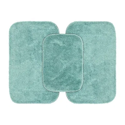 Garland Rug Traditional 3-pc. Bath Rug Set In Blue