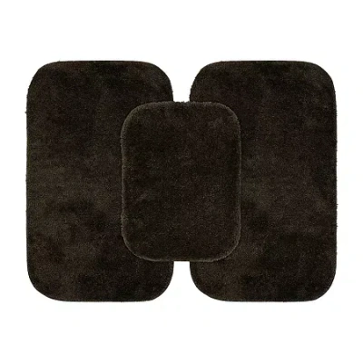 Garland Rug Traditional 3-pc. Bath Rug Set In Brown