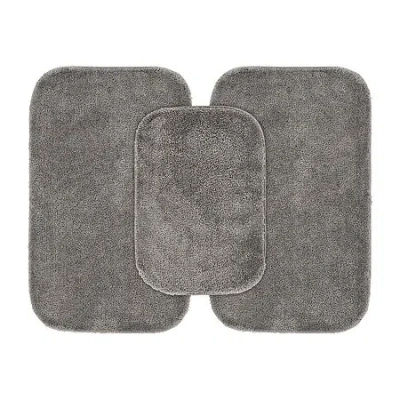 Garland Rug Traditional 3-pc. Bath Rug Set In Gray
