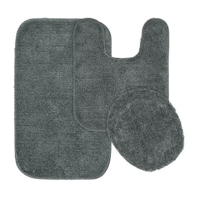 Garland Rug Traditional 3-pc. Bath Rug Set In Gray