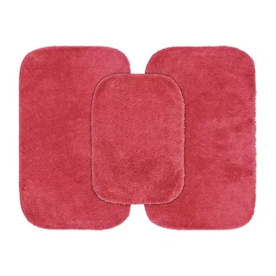 Garland Rug Traditional 3-pc. Bath Rug Set In Pink