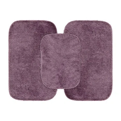 Garland Rug Traditional 3-pc. Bath Rug Set In Purple