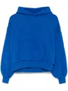 Garment Workshop Double Layer Hoodie W/ Double Embroidery In Blue