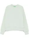 Garment Workshop Logo-embroidered Sweatshirt In Green