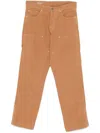 Garment Workshop Man Pants Camel Size Xl Cotton In Brown