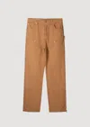 Garment Workshop Double Knee Work Pants In Brown