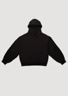 Garment Workshop Double Layer Embro Hoodie In Black
