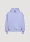 Garment Workshop Double Layer Hoodie With Double Embroidery In Purple