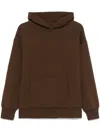 Garment Workshop Embroidered Hoodie In Brown