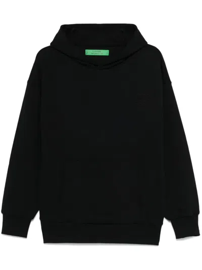 Garment Workshop Embroidered-logo Hoodie In Black