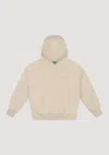 Garment Workshop Fleece Double Cotton Boxy Fit Hoodie In Neutral