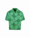 Garment Workshop Green Bandana Shirt In 923emerald Green