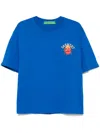 Garment Workshop Heart-print T-shirt In Blue