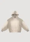 Garment Workshop Hoodie With Treatment In Neutral