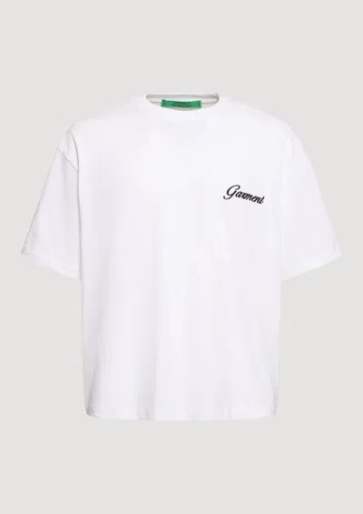 Garment Workshop Iykyk Boxy Ebroidered Tee In White