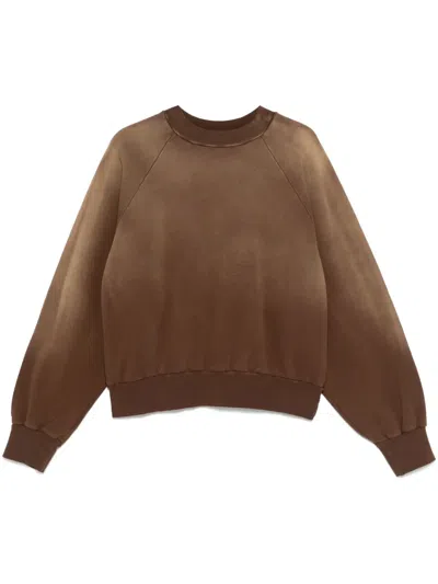 Garment Workshop Jersey Sweatshirt In Brown