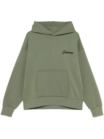 Garment Workshop Logo-embroidered Hoodie In 绿色
