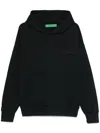 Garment Workshop Logo-embroidered Hoodie In Black