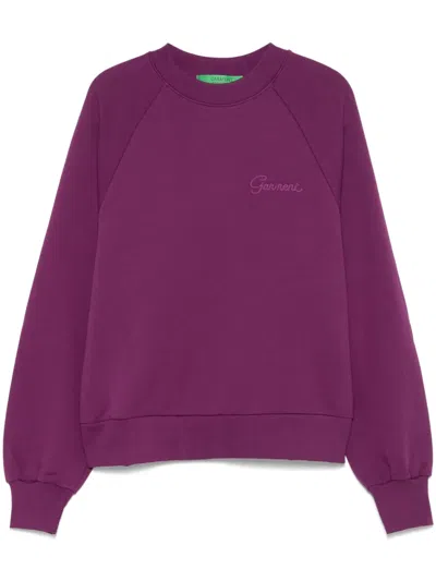 Garment Workshop Logo-embroidered Sweatshirt In Purple