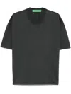 Garment Workshop Logo-embroidered T-shirt In Black