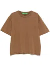 Garment Workshop Logo-embroidered T-shirt In Brown