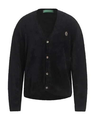 Garment Workshop Man Cardigan Black Size Xxl Polyamide