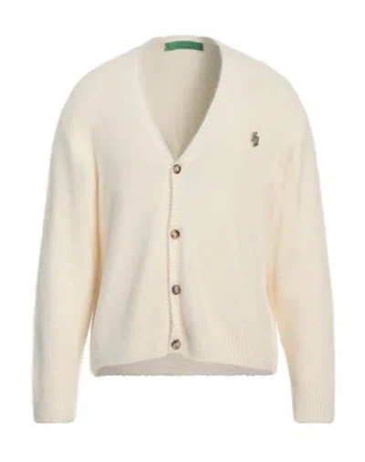 Garment Workshop Man Cardigan Cream Size Xxl Polyamide