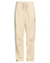 Garment Workshop Man Pants Beige Size Xl Cotton In Neutral