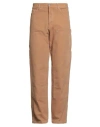 Garment Workshop Man Pants Camel Size Xl Cotton In Brown