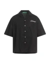 Garment Workshop Man Shirt Black Size Xl Cotton
