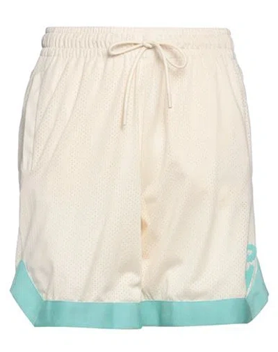 Garment Workshop Man Shorts & Bermuda Shorts Ivory Size L Polyester