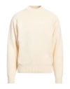 Garment Workshop Man Sweater Cream Size Xxl Cotton
