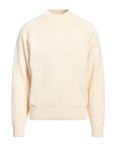 Garment Workshop Man Sweater Cream Size Xxl Cotton
