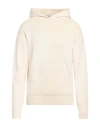 Garment Workshop Man Sweater Cream Size Xxl Cotton In White