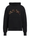 Garment Workshop Man Sweatshirt Black Size L Cotton In Black