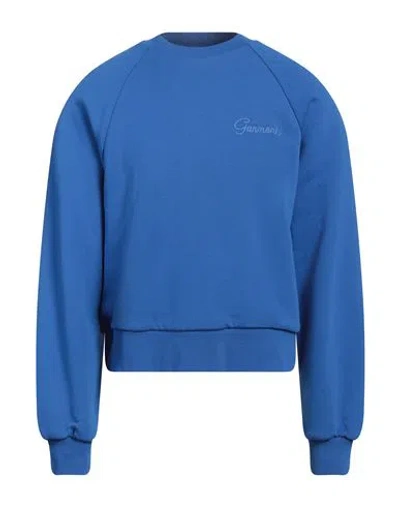 Garment Workshop Man Sweatshirt Blue Size Xxl Cotton