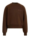 Garment Workshop Man Sweatshirt Brown Size S Cotton In Brown