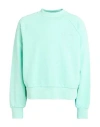 Garment Workshop Man Sweatshirt Light Green Size Xl Cotton In Green