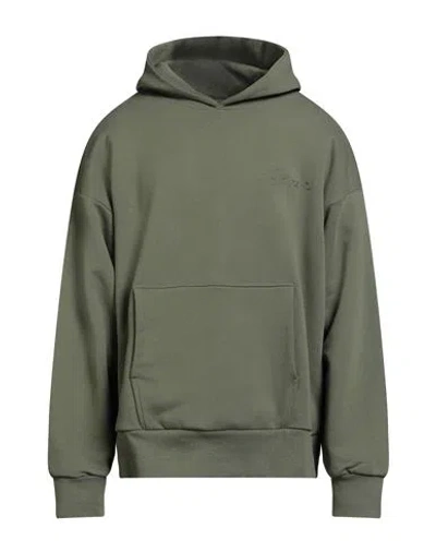 Garment Workshop Man Sweatshirt Military Green Size Xxl Cotton