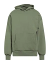 Garment Workshop Man Sweatshirt Military Green Size Xxl Cotton In Green