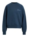 Garment Workshop Man Sweatshirt Navy Size M Cotton In Blue