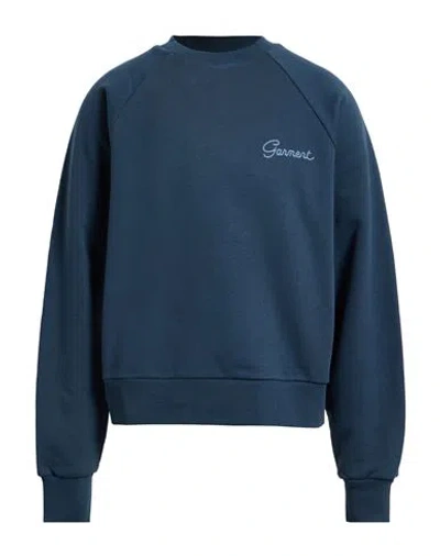 Garment Workshop Man Sweatshirt Navy Size M Cotton In Blue