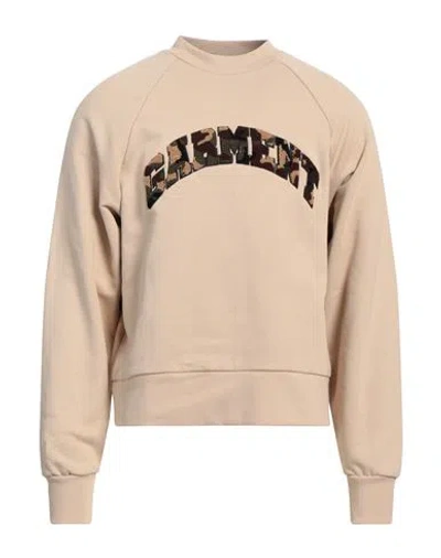 Garment Workshop Man Sweatshirt Sand Size L Cotton In Beige