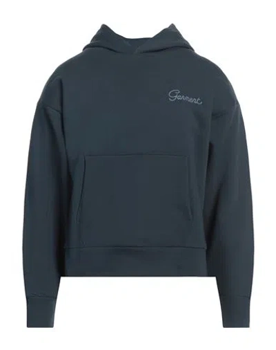 Garment Workshop Man Sweatshirt Slate Blue Size Xl Cotton