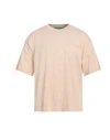 Garment Workshop Man T-shirt Beige Size M Cotton In Neutral